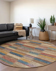 LOOMLAN Rugs Solvia Beige Washable Indoor-Outdoor Rug