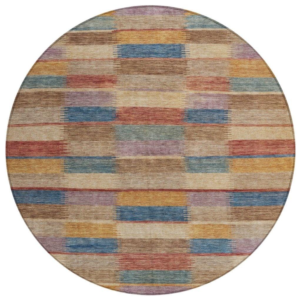 LOOMLAN Rugs Solvia Beige Washable Indoor-Outdoor Rug