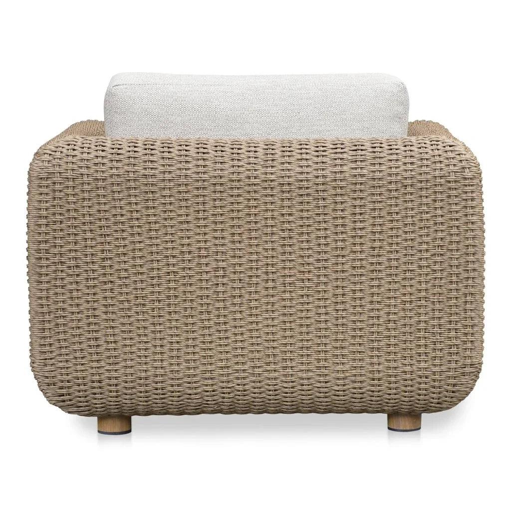 Soma Wicker Aluminum Outdoor Accent Chair - LOOMLAN - Moe&#39;s Home - Outdoor Accent Chairs