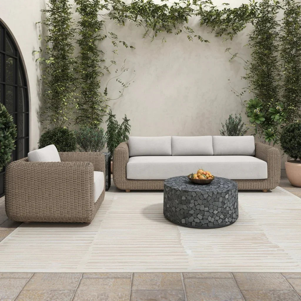Soma Wicker Aluminum Outdoor Accent Chair - LOOMLAN - Moe&#39;s Home - Outdoor Accent Chairs