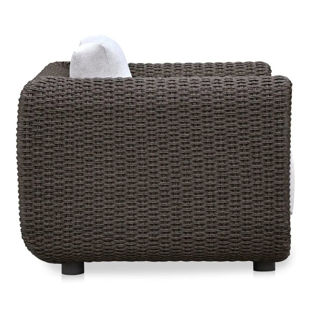Soma Wicker Aluminum Outdoor Accent Chair - LOOMLAN - Moe's Home - Outdoor Accent Chairs