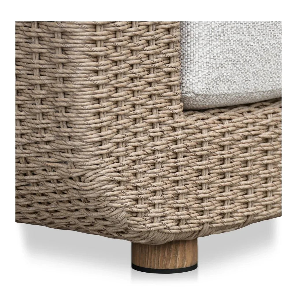 Soma Wicker Aluminum Outdoor Accent Chair - LOOMLAN - Moe&#39;s Home - Outdoor Accent Chairs