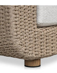 Soma Wicker Aluminum Outdoor Accent Chair - LOOMLAN - Moe's Home - Outdoor Accent Chairs