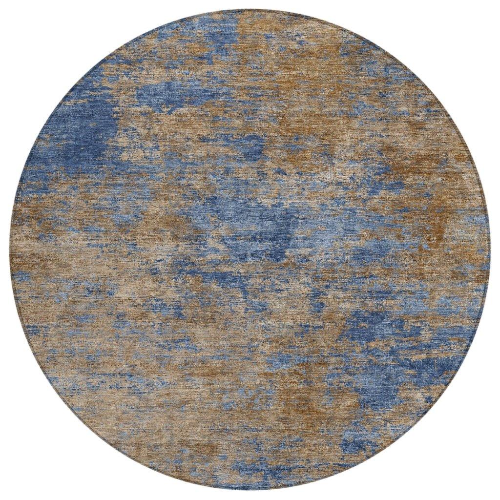 LOOMLAN Rugs Sonata Blue Washable Indoor-Outdoor Rug