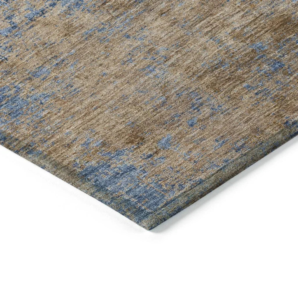 LOOMLAN Rugs Sonata Blue Washable Indoor-Outdoor Rug