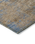 LOOMLAN Rugs Sonata Blue Washable Indoor-Outdoor Rug