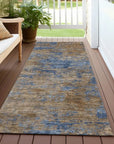 LOOMLAN Rugs Sonata Blue Washable Indoor-Outdoor Rug
