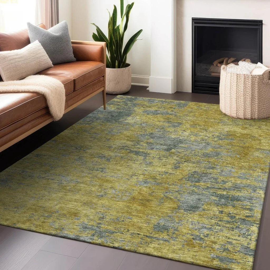 LOOMLAN Rugs Sonata Gold Washable Indoor-Outdoor Rug