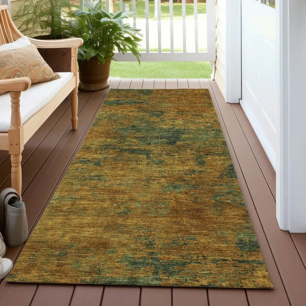 LOOMLAN Rugs Sonata Orange Washable Indoor-Outdoor Rug