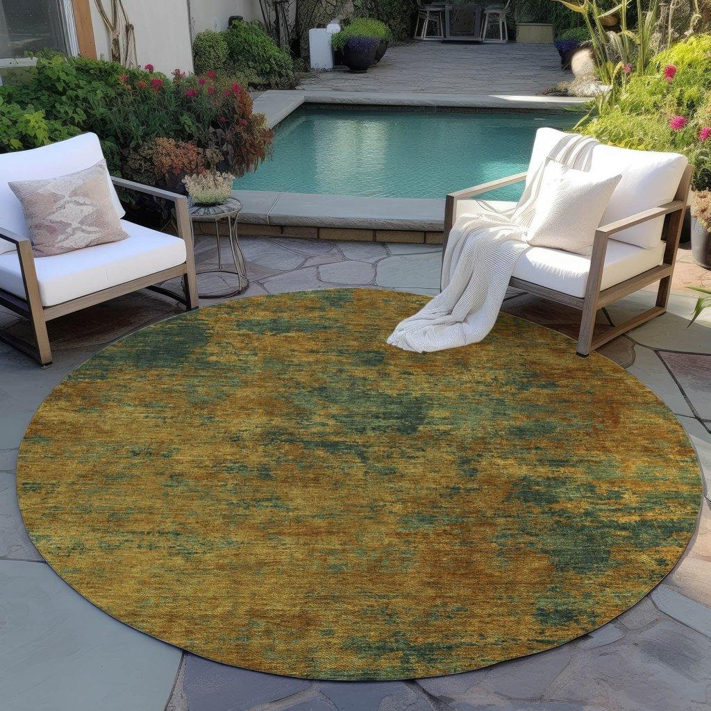 LOOMLAN Rugs Sonata Orange Washable Indoor-Outdoor Rug