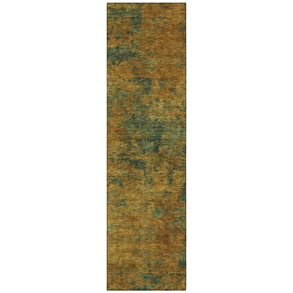 LOOMLAN Rugs Sonata Orange Washable Indoor-Outdoor Rug