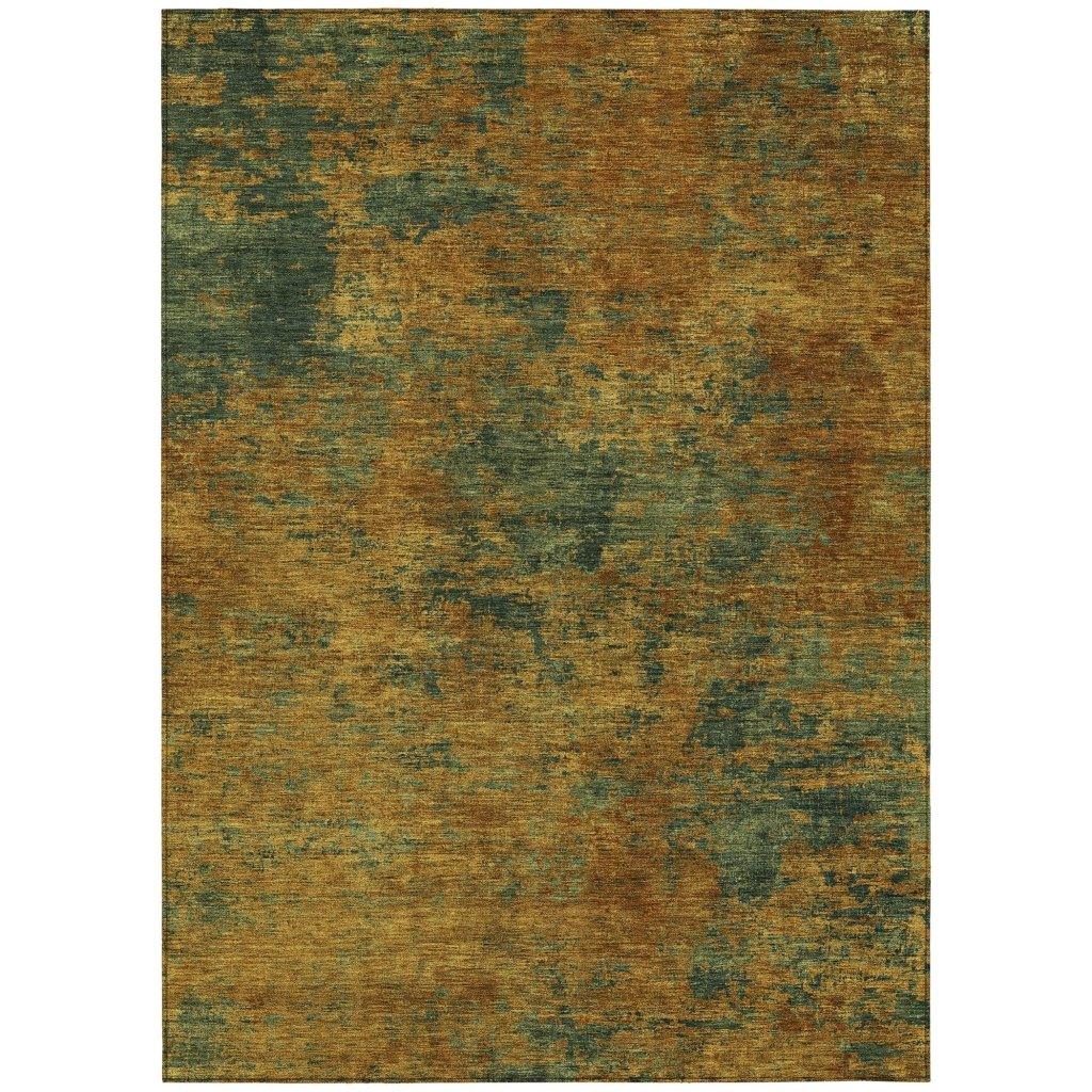LOOMLAN Rugs Sonata Orange Washable Indoor-Outdoor Rug