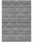LOOMLAN Rugs Sonatia Gray Washable Indoor-Outdoor Rug