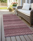 LOOMLAN Rugs Sonava Red Washable Indoor-Outdoor Rug