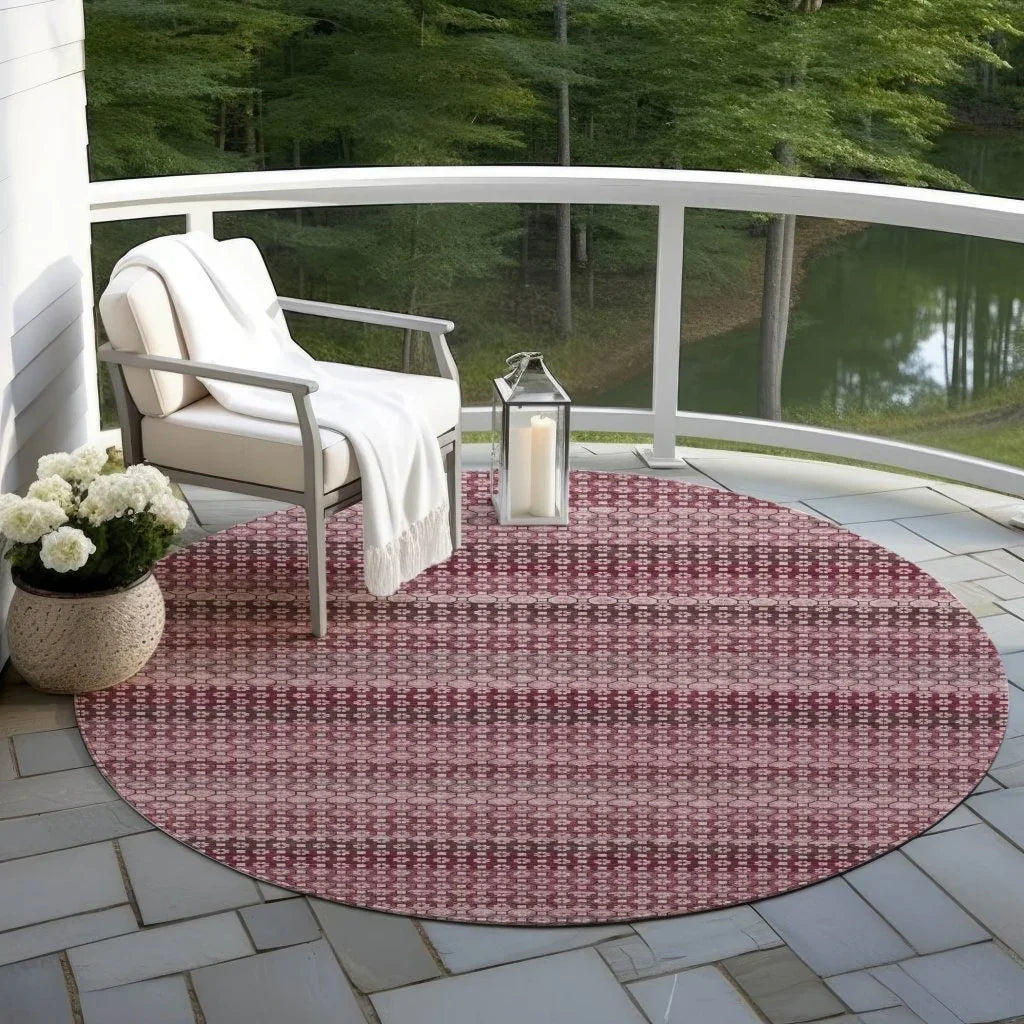 LOOMLAN Rugs Sonava Red Washable Indoor-Outdoor Rug