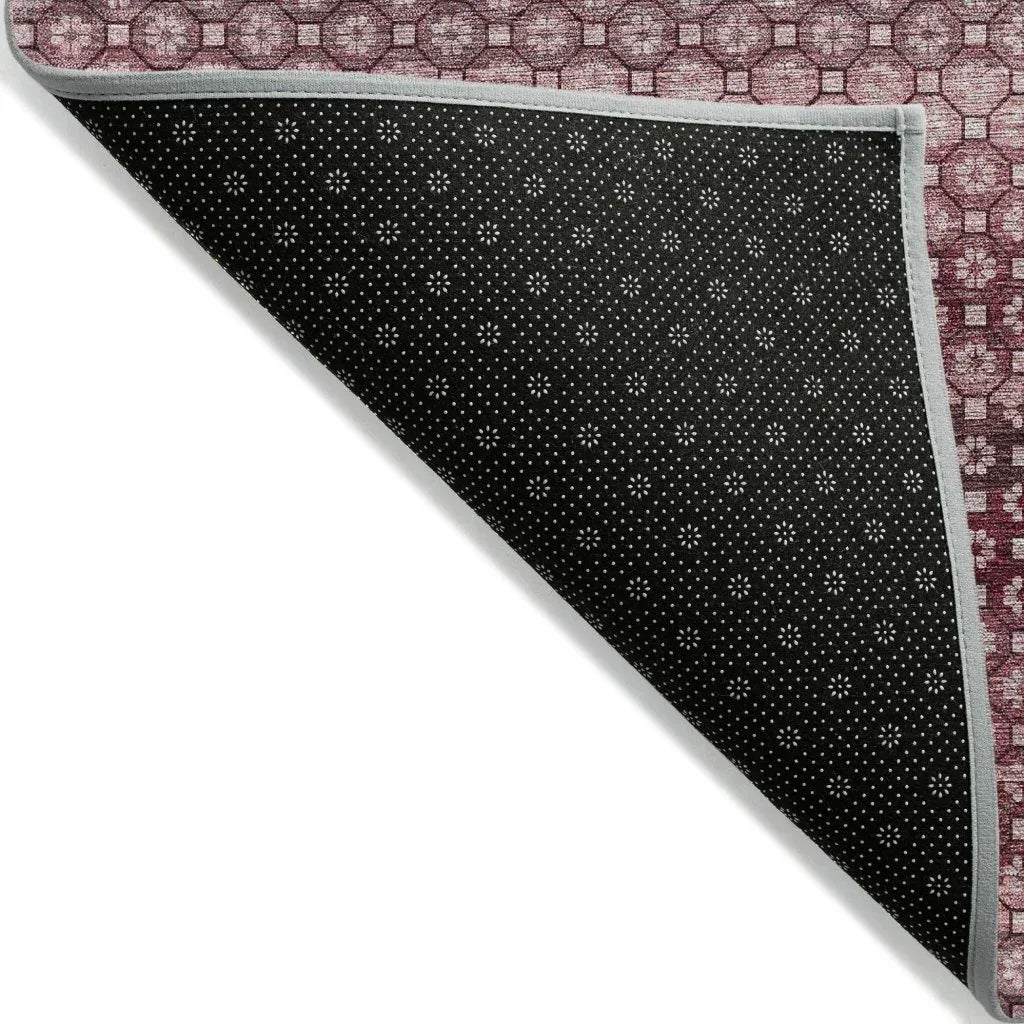 LOOMLAN Rugs Sonava Red Washable Indoor-Outdoor Rug