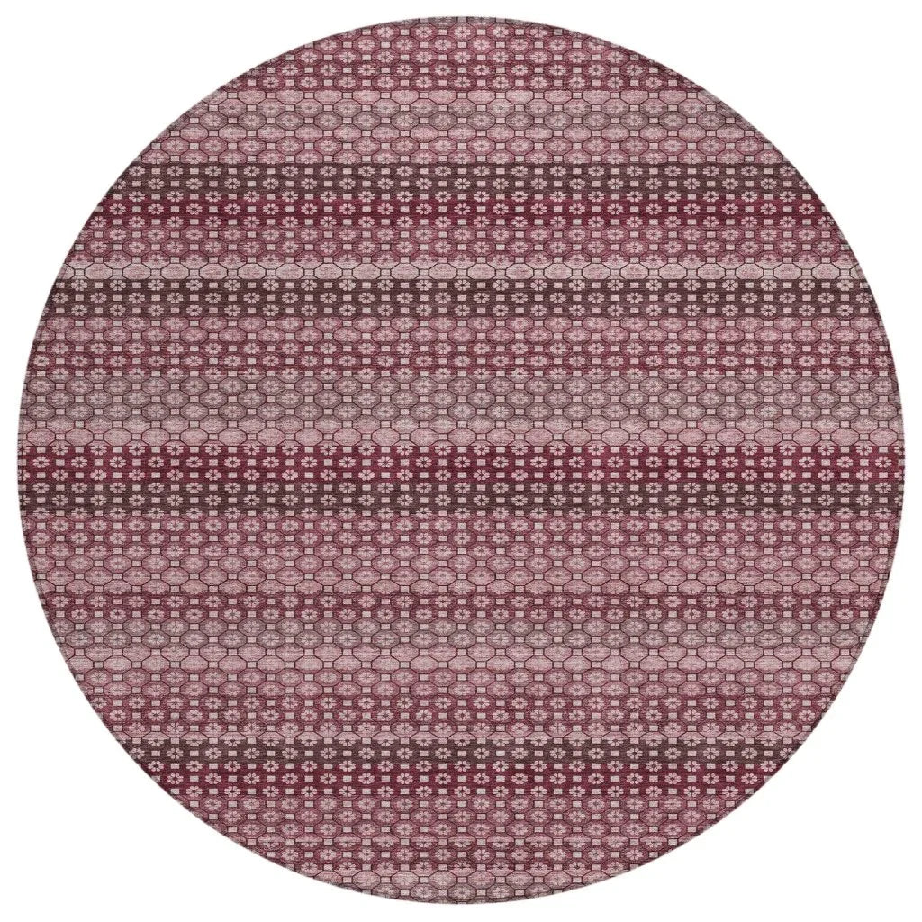 LOOMLAN Rugs Sonava Red Washable Indoor-Outdoor Rug