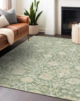 LOOMLAN Rugs Sonnet Green Washable Indoor-Outdoor Rug