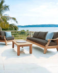 HiTeak Sonoma 4PC Outdoor Patio Deep Set Sunbrella