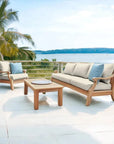HiTeak Sonoma 4PC Outdoor Patio Deep Set Sunbrella