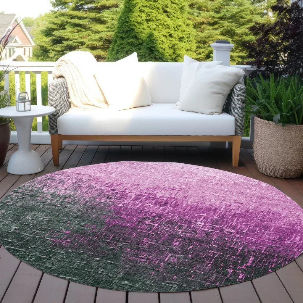 LOOMLAN Rugs Sorella Pink Washable Indoor-Outdoor Rug