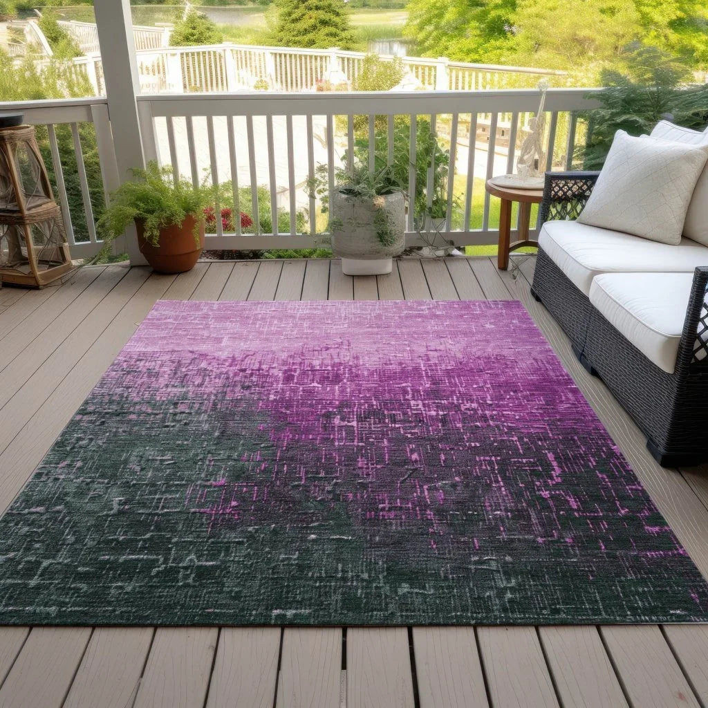 LOOMLAN Rugs Sorella Pink Washable Indoor-Outdoor Rug