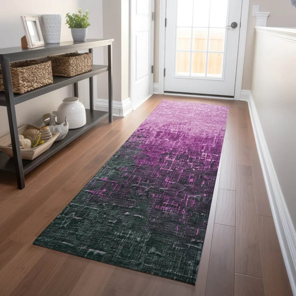 LOOMLAN Rugs Sorella Pink Washable Indoor-Outdoor Rug