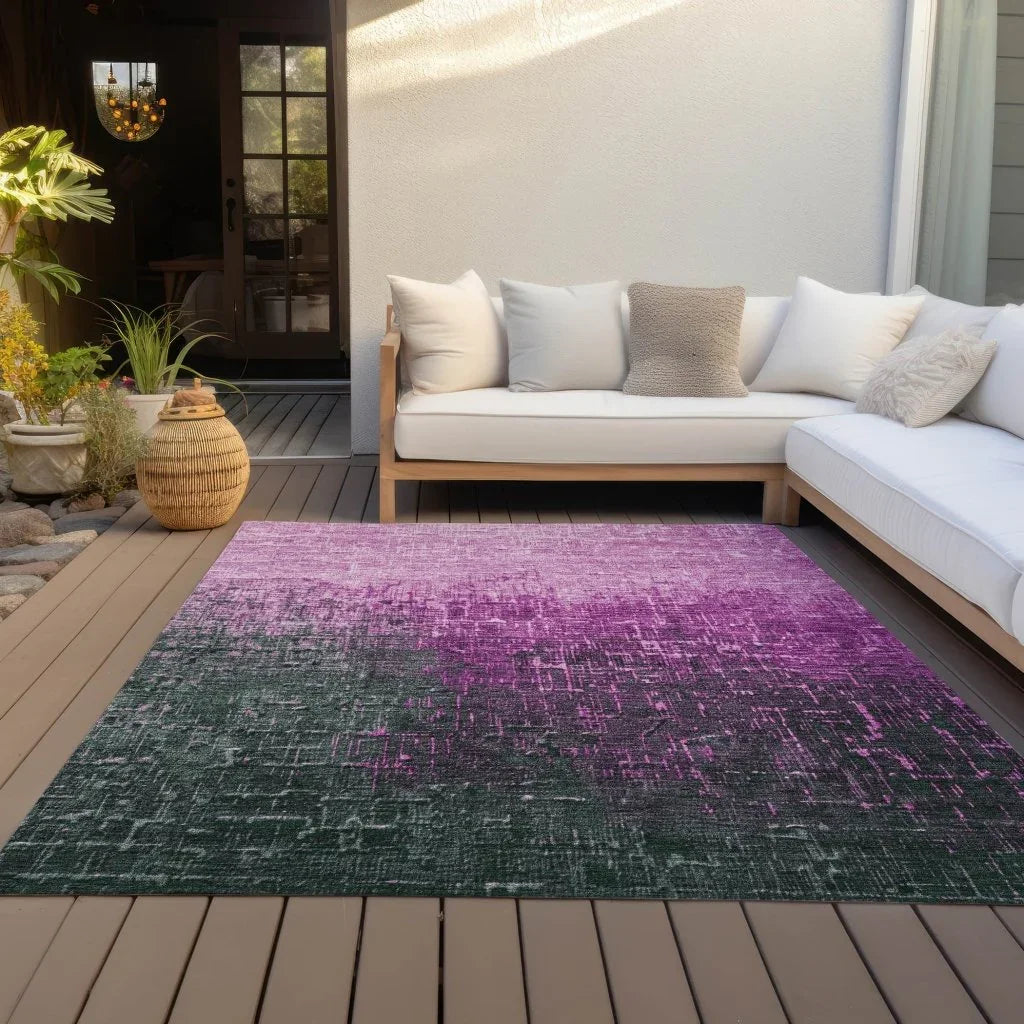 LOOMLAN Rugs Sorella Pink Washable Indoor-Outdoor Rug