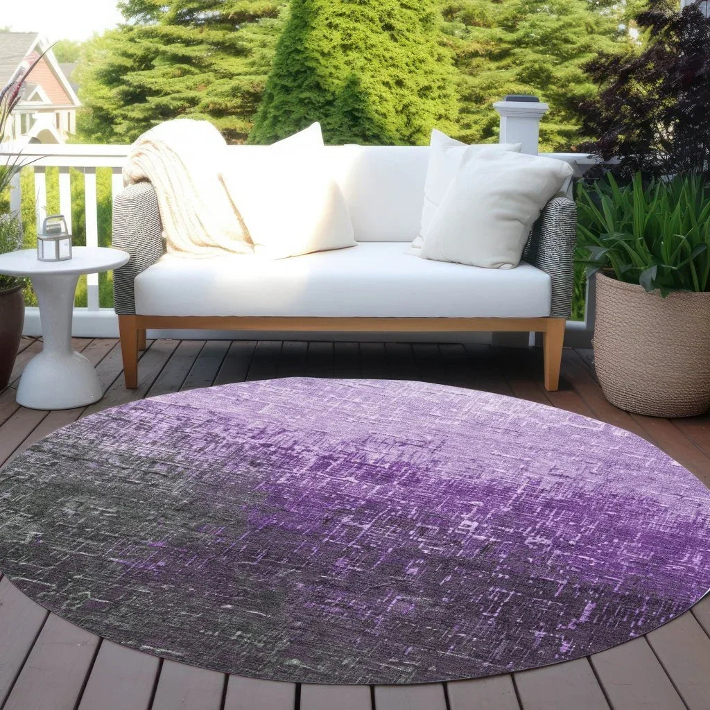 LOOMLAN Rugs Sorella Purple Washable Indoor-Outdoor Rug