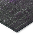 LOOMLAN Rugs Sorella Purple Washable Indoor-Outdoor Rug