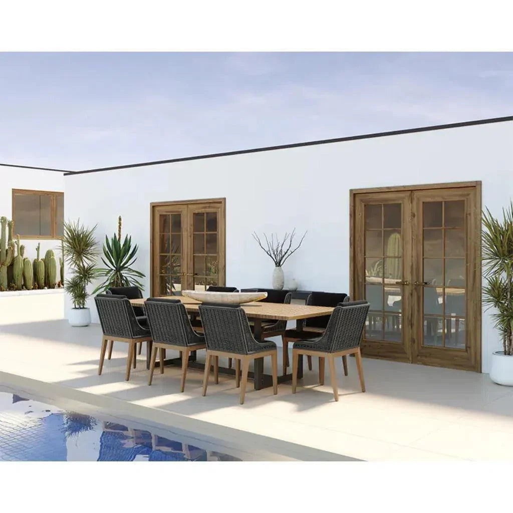 SUNPAN Sorrento Fabric Outdoor Armless Dining Chair