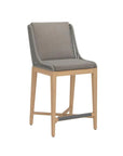 Sorrento Fabric Outdoor Barstool - LOOMLAN - SUNPAN - Outdoor Bar Stools