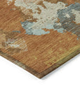 LOOMLAN Rugs Sorrin Orange Washable Indoor-Outdoor Rug