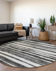 LOOMLAN Rugs Spinava Gray Washable Indoor-Outdoor Rug