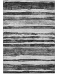 LOOMLAN Rugs Spinava Gray Washable Indoor-Outdoor Rug