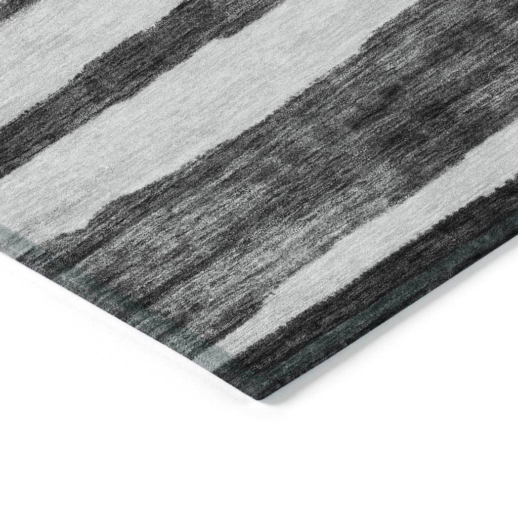 LOOMLAN Rugs Spinava Gray Washable Indoor-Outdoor Rug