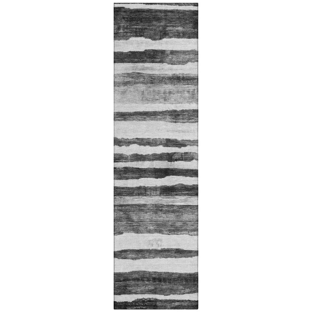 LOOMLAN Rugs Spinava Gray Washable Indoor-Outdoor Rug
