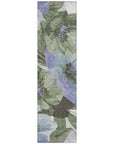 LOOMLAN Rugs Spindleya Green Washable Indoor-Outdoor Rug