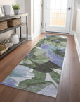 LOOMLAN Rugs Spindleya Green Washable Indoor-Outdoor Rug