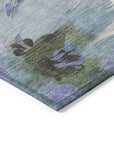 LOOMLAN Rugs Spindleya Green Washable Indoor-Outdoor Rug