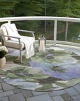 LOOMLAN Rugs Spindleya Green Washable Indoor-Outdoor Rug