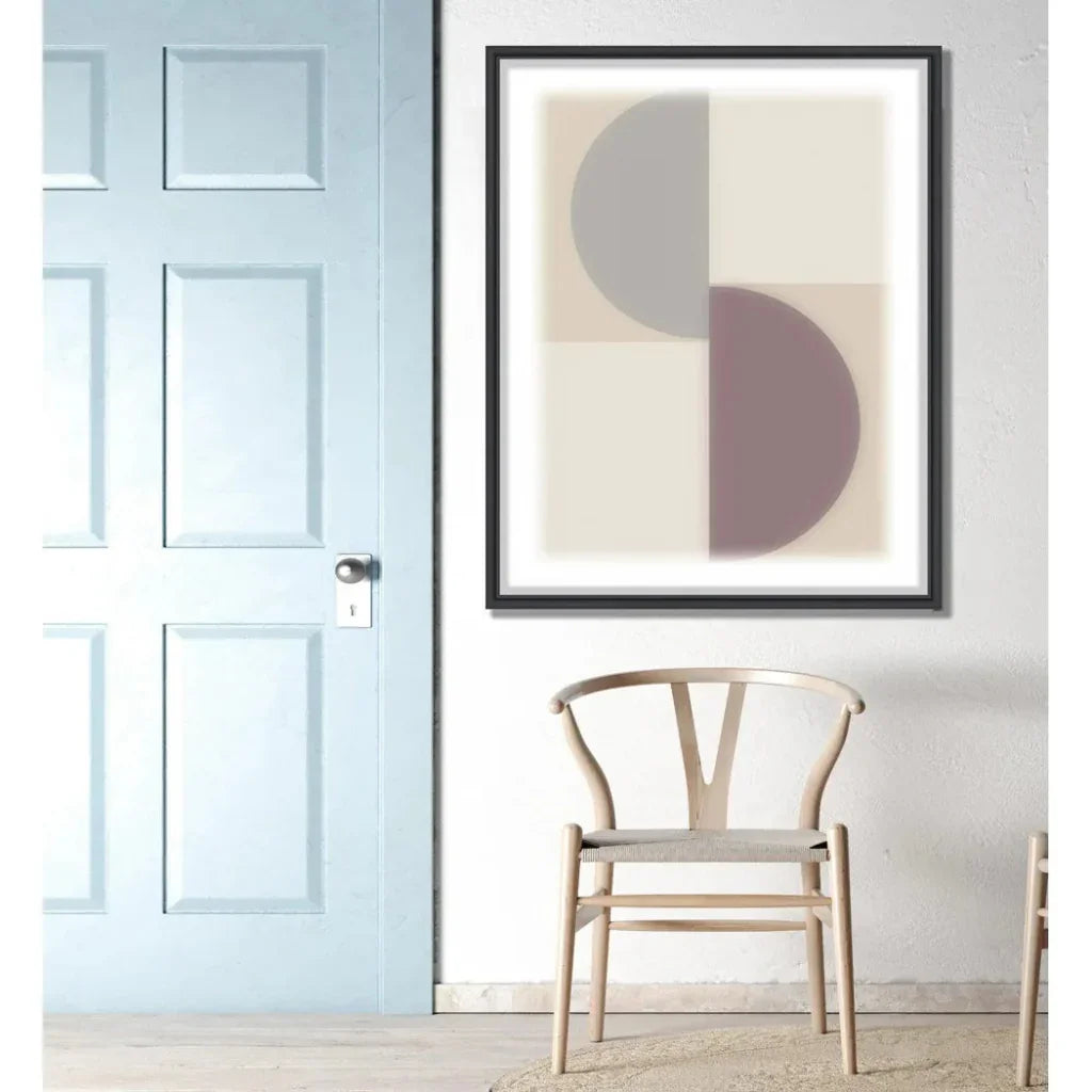 LOOMLAN Split Circle II Artwork d Canvas Floating