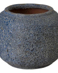 Squat Round Outdoor Ceramic Planter