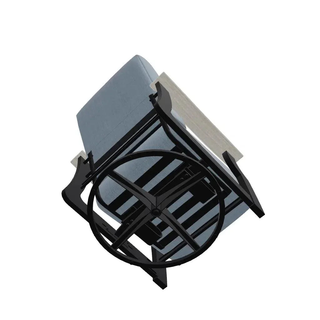 St. Catherine Cushion Swivel Rocker Polymer Arm - LOOMLAN - Telescope - Outdoor Accent Chairs