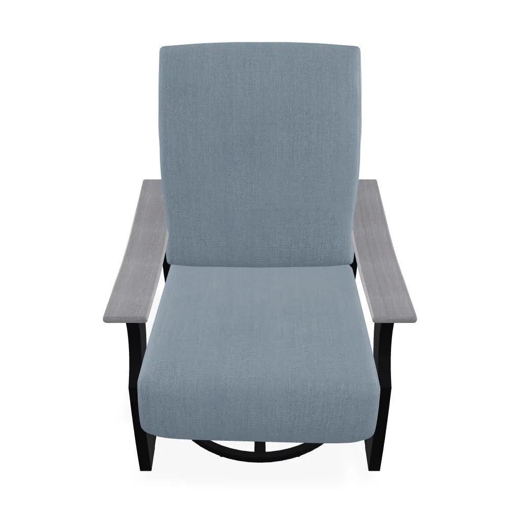 St. Catherine Cushion Swivel Rocker Polymer Arm - LOOMLAN - Telescope - Outdoor Accent Chairs