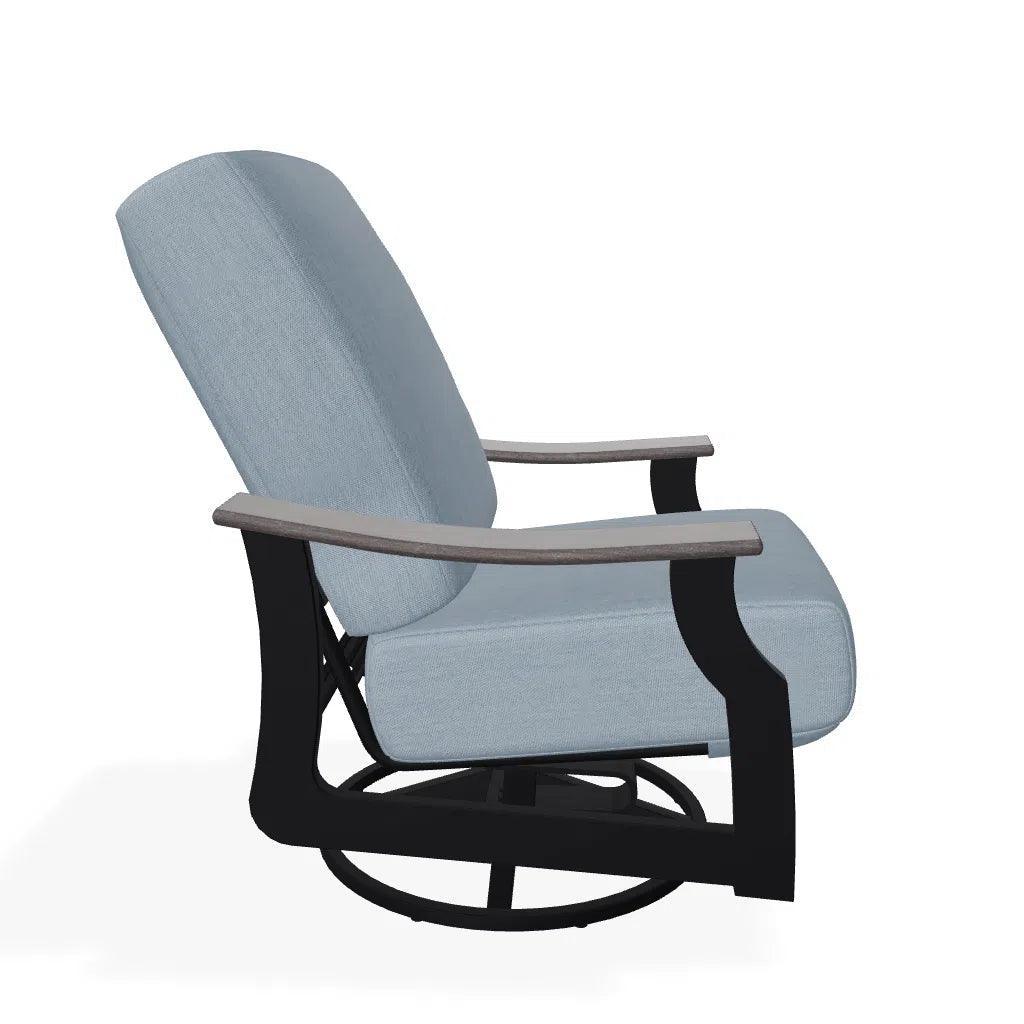 St. Catherine Cushion Swivel Rocker Polymer Arm - LOOMLAN - Telescope - Outdoor Accent Chairs