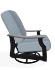 St. Catherine Cushion Swivel Rocker Polymer Arm - LOOMLAN - Telescope - Outdoor Accent Chairs
