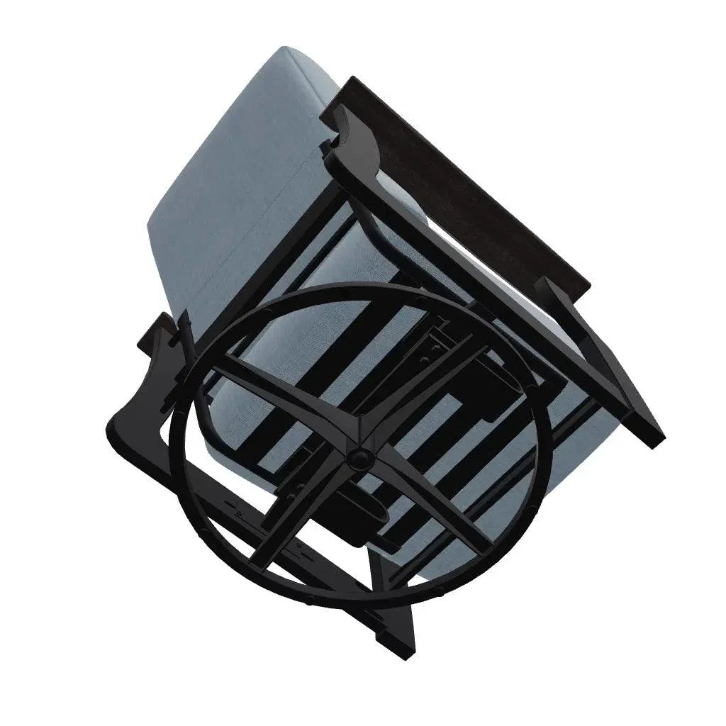St. Catherine Cushion Swivel Rocker Polymer Arm - LOOMLAN - Telescope - Outdoor Accent Chairs