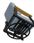 St. Catherine Cushion Swivel Rocker Polymer Arm - LOOMLAN - Telescope - Outdoor Accent Chairs
