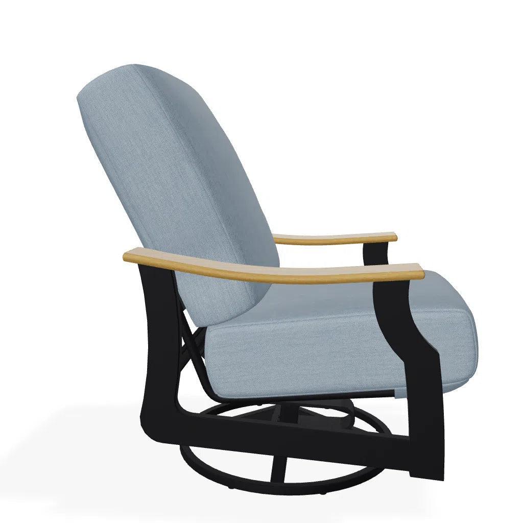 St. Catherine Cushion Swivel Rocker Polymer Arm - LOOMLAN - Telescope - Outdoor Accent Chairs